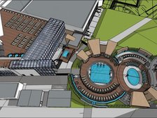 Rozbudowa Strefy Saun - wizualizacja finalny projekt inwestycji.