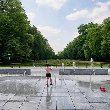 Fontanna w parku Poniatowskiego, fot. ŁÓDŹ.PL