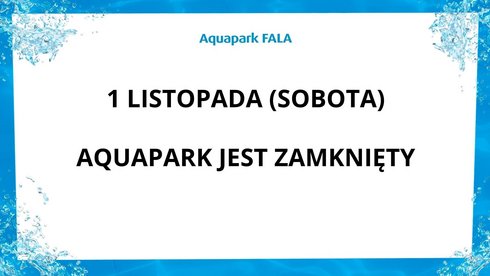 Fala nieczynna 1 listopada