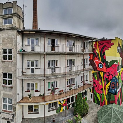 Mural na DPS przy ul. 28 Pułku Strzelców Kaniowskich, fot. Radosław Jóźwiak