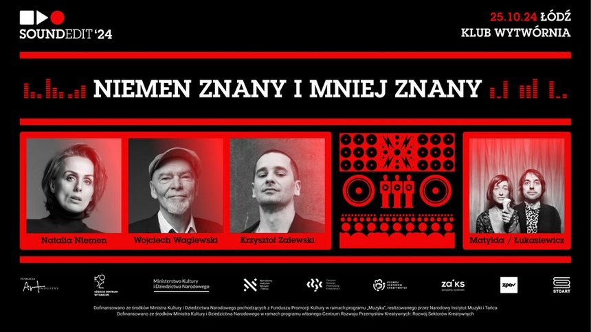 Soundedit '24 - "Niemen znany i mniej znany" oraz Matylda/Łukasiewicz w Klubie Wytwórnia