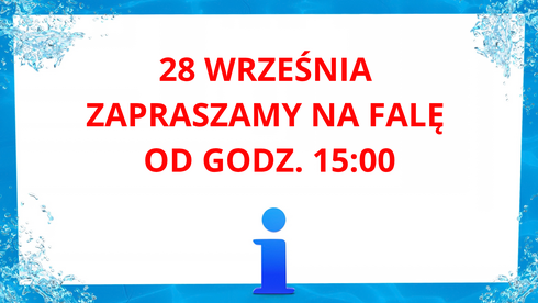 28 września zapraszamy na Falę od godziny 15