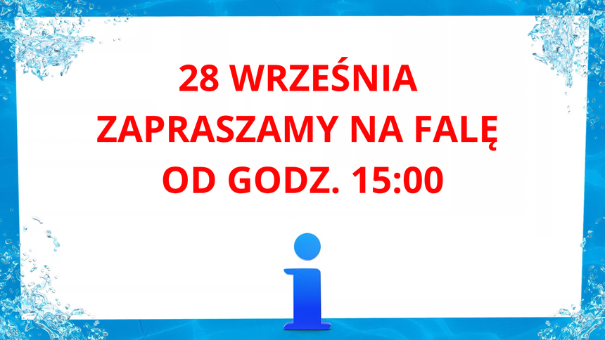 28 września zapraszamy na Falę od godziny 15